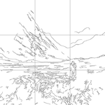 Line drawing with grid