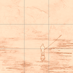 Sepia sketch with grid