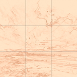 Sepia sketch with grid