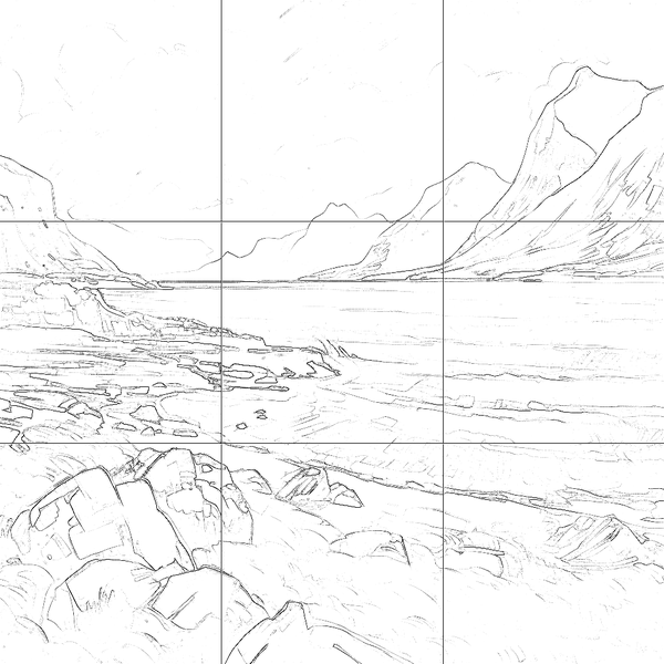 Sketch with grid