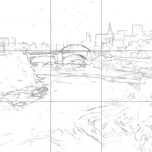 Sketch with grid