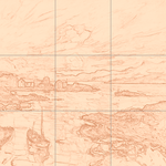 Sepia sketch with grid