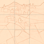 Sepia sketch with grid