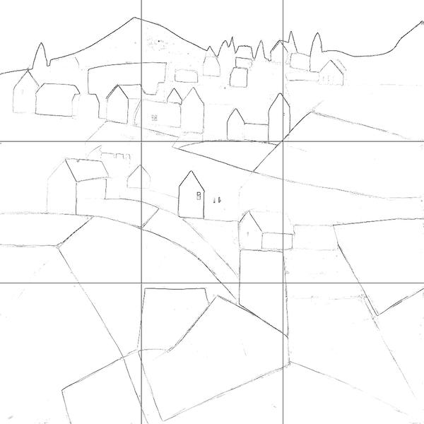 Sketch with grid