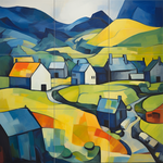 Painting with grid