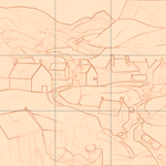 Sepia sketch with grid