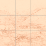 Sepia sketch with grid