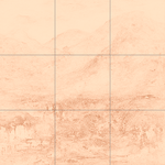 Sepia sketch with grid