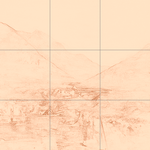 Sepia sketch with grid