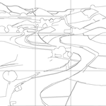 Line drawing with grid