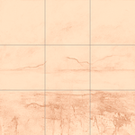 Sepia sketch with grid