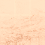 Sepia sketch with grid