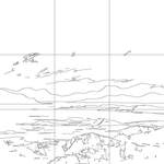 Line drawing with grid