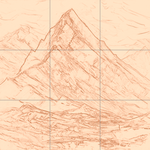 Sepia sketch with grid