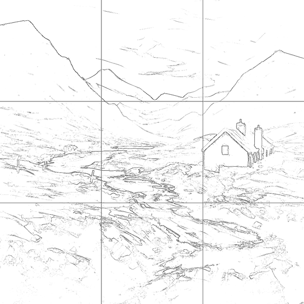 Sketch with grid