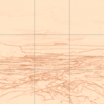 Sepia sketch with grid