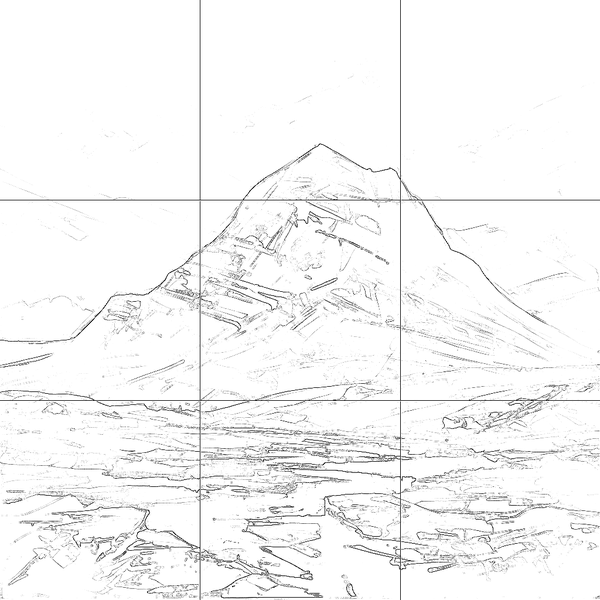 Sketch with grid