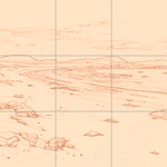 Sepia sketch with grid