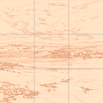 Sepia sketch with grid