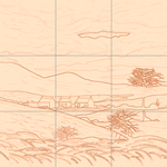 Sepia sketch with grid