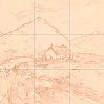 Sepia sketch with grid