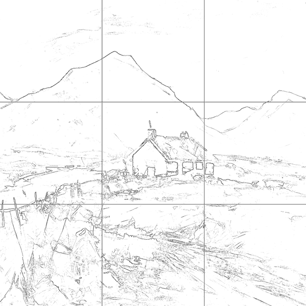 Sketch with grid