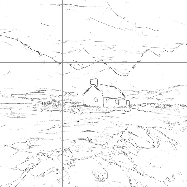 Sketch with grid