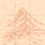 Sepia sketch with grid