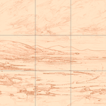 Sepia sketch with grid