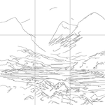 Line drawing with grid