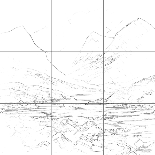 Sketch with grid