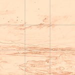 Sepia sketch with grid