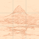 Sepia sketch with grid