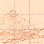 Sepia sketch with grid