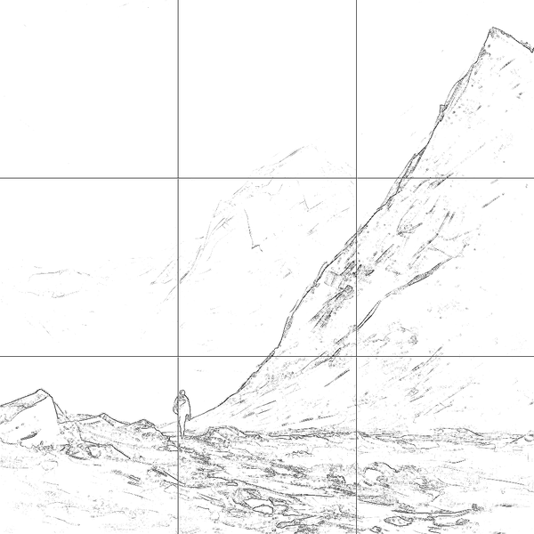 Sketch with grid