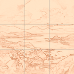 Sepia sketch with grid