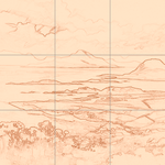 Sepia sketch with grid