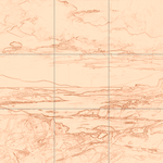 Sepia sketch with grid