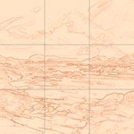 Sepia sketch with grid