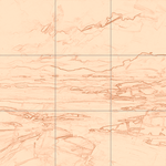 Sepia sketch with grid