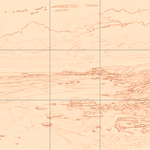 Sepia sketch with grid