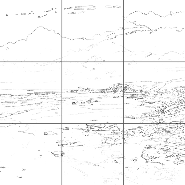 Sketch with grid