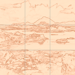 Sepia sketch with grid