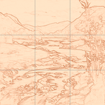 Sepia sketch with grid