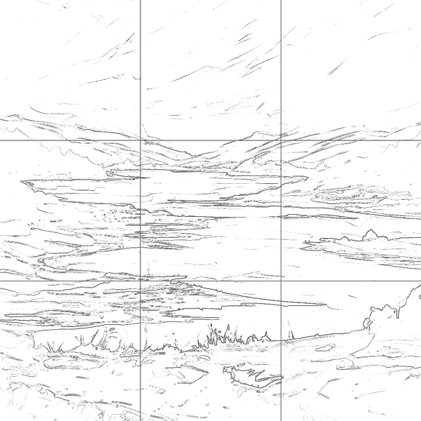 Sketch with grid