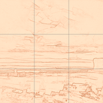 Sepia sketch with grid