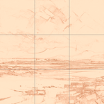 Sepia sketch with grid