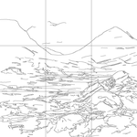 Line drawing with grid