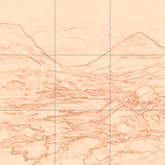 Sepia sketch with grid