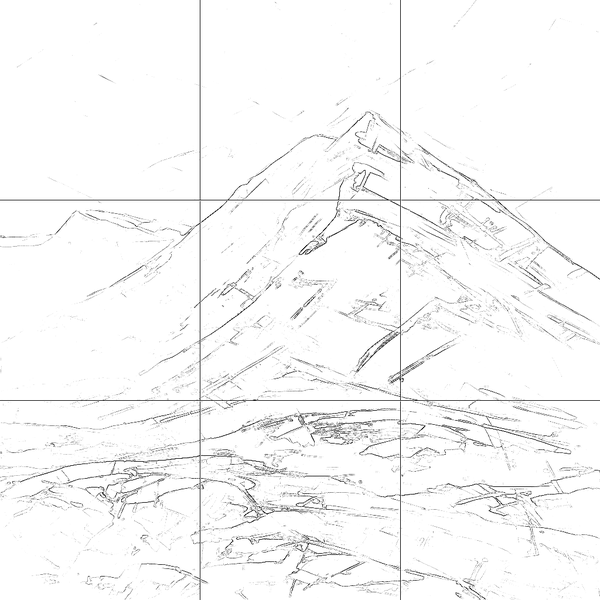 Sketch with grid